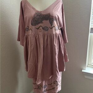 Vintage Blue Fish Dress